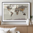 World Map Wall Art Print by MyGreatCanvas | Canvas Wall Art Prints | Photo Prints & Wall Decor
