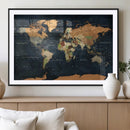 Vintage World Map Canvas Wall Art – Detailed Map with by MyGreatCanvas | Canvas Wall Art Prints | Photo Prints & Wall Decor