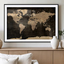 World Map Canvas Print – Detailed Map of the World Wall Art