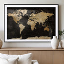Extra Large World Map Canvas Print – Detailed Map Classic
