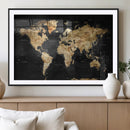 World Map Canvas Wall Art with Famous Landmarks – Framed by MyGreatCanvas | Canvas Wall Art Prints | Photo Prints & Wall Decor