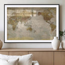 World Map Canvas Print – Detailed Map of the World Wall Art by MyGreatCanvas | Canvas Wall Art Prints | Photo Prints & Wall Decor