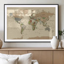 Extra Large World Map Canvas Print – Detailed Map of the by MyGreatCanvas | Canvas Wall Art Prints | Photo Prints & Wall Decor