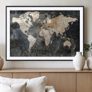 World Map Canvas Print – Detailed Map of the World Wall Art by MyGreatCanvas | Canvas Wall Art Prints | Photo Prints & Wall Decor