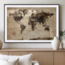 World Map Wall Art Canvas Print by MyGreatCanvas | Canvas Wall Art Prints | Photo Prints & Wall Decor