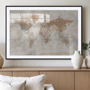 Detailed World Map Wall Art Canvas Print for Home and Office Decor by MyGreatCanvas | Canvas Wall Art Prints | Photo Prints & Wall Decor