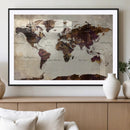 World Map Canvas Triptych – Colorful Global Wall Art for by MyGreatCanvas | Canvas Wall Art Prints | Photo Prints & Wall Decor