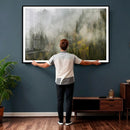 Misty Mountain Canvas Print, Foggy Pine Trees Nature Wall by MyGreatCanvas | Canvas Wall Art Prints | Photo Prints & Wall Decor
