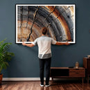 Abstract Tree Ring Wall Art Print – Natural Rustic Wood by MyGreatCanvas | Canvas Wall Art Prints | Photo Prints & Wall Decor