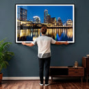 Austin Skyline Wall Art Canvas Print, Austin Downtown Night by MyGreatCanvas | Canvas Wall Art Prints | Photo Prints & Wall Decor