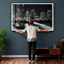 Austin Skyline Wall Art Canvas Print, Austin Downtown Night by MyGreatCanvas | Canvas Wall Art Prints | Photo Prints & Wall Decor