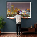 Baltimore Skyline Wall Art Canvas Print, Baltimore Downtown by MyGreatCanvas | Canvas Wall Art Prints | Photo Prints & Wall Decor
