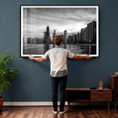 Chicago Wall Art Canvas Print, Chicago City Downtown Night by MyGreatCanvas | Canvas Wall Art Prints | Photo Prints & Wall Decor