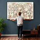 Farmhouse Texas Longhorn Wall Art Canvas Print - Abstract by MyGreatCanvas | Canvas Wall Art Prints | Photo Prints & Wall Decor