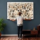 American Elk Wall Art Canvas Print - Abstract Deer Animal by MyGreatCanvas | Canvas Wall Art Prints | Photo Prints & Wall Decor