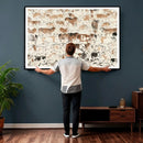 Farmhouse Longhorn Wall Art Canvas Print - Abstract Farm by MyGreatCanvas | Canvas Wall Art Prints | Photo Prints & Wall Decor