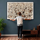 Abstract Longhorn Wall Art Canvas Print - Farm Animal by MyGreatCanvas | Canvas Wall Art Prints | Photo Prints & Wall Decor