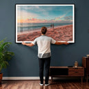 Pastel Beach Wall Art Canvas Print – Soft Coastal by MyGreatCanvas | Canvas Wall Art Prints | Photo Prints & Wall Decor