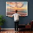 Sunset Beach Wall Art Canvas Print – Soft Coastal by MyGreatCanvas | Canvas Wall Art Prints | Photo Prints & Wall Decor