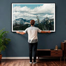 Mountain Forest Wall Art Canvas Print, Alpine Pine Tree by MyGreatCanvas | Canvas Wall Art Prints | Photo Prints & Wall Decor