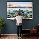 Mayon Volcano Seascape Wall Art Canvas Print, Tropical Ocean by MyGreatCanvas | Canvas Wall Art Prints | Photo Prints & Wall Decor