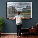 Yosemite Valley River Wall Art Canvas Print, Granite Cliffs by MyGreatCanvas | Canvas Wall Art Prints | Photo Prints & Wall Decor