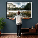Yosemite Valley Mountain Wall Art Canvas Print, Granite by MyGreatCanvas | Canvas Wall Art Prints | Photo Prints & Wall Decor