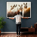 Wild Horse Herd Wall Art Canvas Print, Natural Horse by MyGreatCanvas | Canvas Wall Art Prints | Photo Prints & Wall Decor