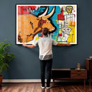 Basquiat Style Bull Graffiti Wall Art Canvas Print, Street by MyGreatCanvas | Canvas Wall Art Prints | Photo Prints & Wall Decor