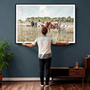 Texas Longhorn Cattle Wall Art Canvas Print, Rustic Ranch by MyGreatCanvas | Canvas Wall Art Prints | Photo Prints & Wall Decor