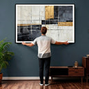 Gold Abstract Wall Art Canvas Print, Modern Luxury Geometric by MyGreatCanvas | Canvas Wall Art Prints | Photo Prints & Wall Decor