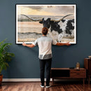 Texas Longhorn Bull Rustic Wall Art Canvas Print by MyGreatCanvas | Canvas Wall Art Prints | Photo Prints & Wall Decor