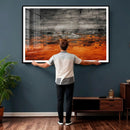 Black Orange Abstract Wall Art Canvas Print Modern Textured by MyGreatCanvas | Canvas Wall Art Prints | Photo Prints & Wall Decor