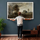 Adolf Dressler Landscape of the Oder River Wall Art Canvas by MyGreatCanvas | Canvas Wall Art Prints | Photo Prints & Wall Decor