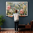 Vintage Birds and Flowers Wall Art Canvas Print, Botanical by MyGreatCanvas | Canvas Wall Art Prints | Photo Prints & Wall Decor
