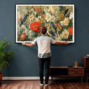 Vintage Birds and Flowers Wall Art Canvas Print, Botanical by MyGreatCanvas | Canvas Wall Art Prints | Photo Prints & Wall Decor