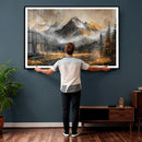 Mountain Lake Canvas Wall Art — Rustic Forest Landscape by MyGreatCanvas | Canvas Wall Art Prints | Photo Prints & Wall Decor