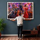 Jazz Band Canvas Wall Art — Jazz Club Singer Saxophone Print by MyGreatCanvas | Canvas Wall Art Prints | Photo Prints & Wall Decor
