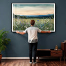 Wildflower Meadow Oil Painting Canvas — Daisy Lavender by MyGreatCanvas | Canvas Wall Art Prints | Photo Prints & Wall Decor
