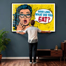 Pop Art Print Bathroom Sign Wall Art Canvas Print — Funny by MyGreatCanvas | Canvas Wall Art Prints | Photo Prints & Wall Decor