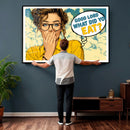 Pop Art Print Bathroom Sign Wall Art Canvas Print — Funny by MyGreatCanvas | Canvas Wall Art Prints | Photo Prints & Wall Decor
