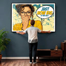 Pop Art Print Bathroom Sign Wall Art Canvas Print — Funny by MyGreatCanvas | Canvas Wall Art Prints | Photo Prints & Wall Decor