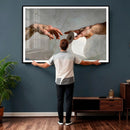 Funny Bathroom Wall Art Canvas, Creation of Toilet Paper by MyGreatCanvas | Canvas Wall Art Prints | Photo Prints & Wall Decor