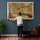Gustav Klimt Golden Cityscape Wall Art Canvas Print, Framed by MyGreatCanvas | Canvas Wall Art Prints | Photo Prints & Wall Decor