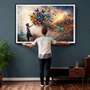 Banksy Girl Wall Art Canvas Print for Living Room Decor by MyGreatCanvas | Canvas Wall Art Prints | Photo Prints & Wall Decor