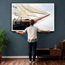 Sailboat Wall Art Canvas Print, Vintage Ship Bow Framed by MyGreatCanvas | Canvas Wall Art Prints | Photo Prints & Wall Decor