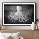 Black White Octopus Wall Art Canvas Print by MyGreatCanvas | Canvas Wall Art Prints | Photo Prints & Wall Decor