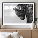 Black and White Grizzly 399 Bear Canvas Print Wall Art | by MyGreatCanvas | Canvas Wall Art Prints | Photo Prints & Wall Decor