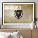 Massachusetts Flag Wall Art Canvas Print by MyGreatCanvas | Canvas Wall Art Prints | Photo Prints & Wall Decor