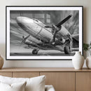 Vintage Airplane on Runway Canvas Print by MyGreatCanvas | Canvas Wall Art Prints | Photo Prints & Wall Decor
